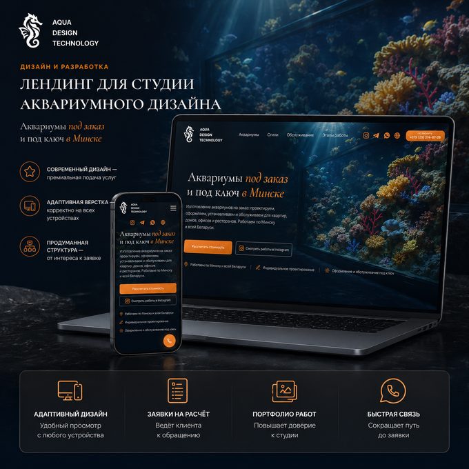 AQUADT — лендинг
